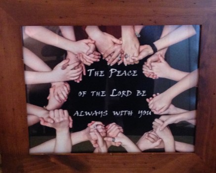 A gift from the children celebrating their First Informed Communion