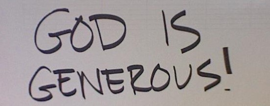 god is generous