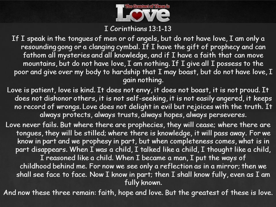 1 corinthians 13