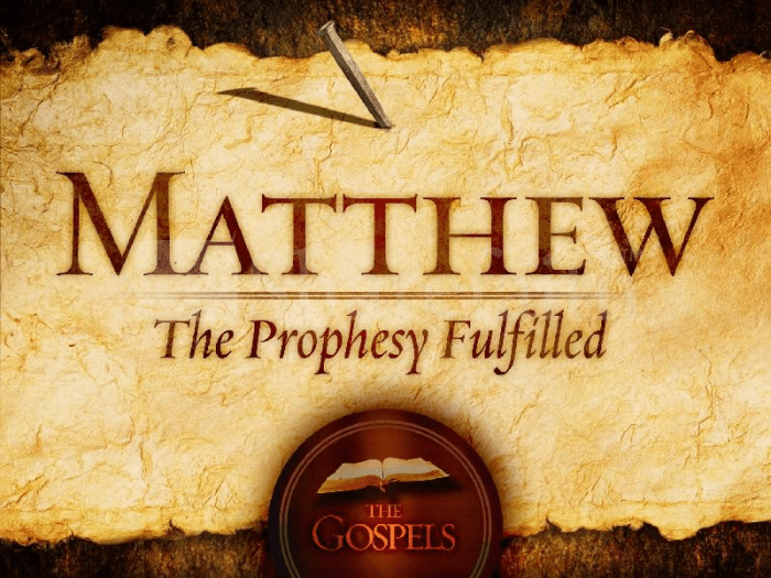 matthew fulfilled prophecy
